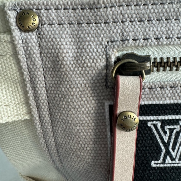 LV Globe Shoppers Cabas Canvas tote bag - Picture 4 of 8